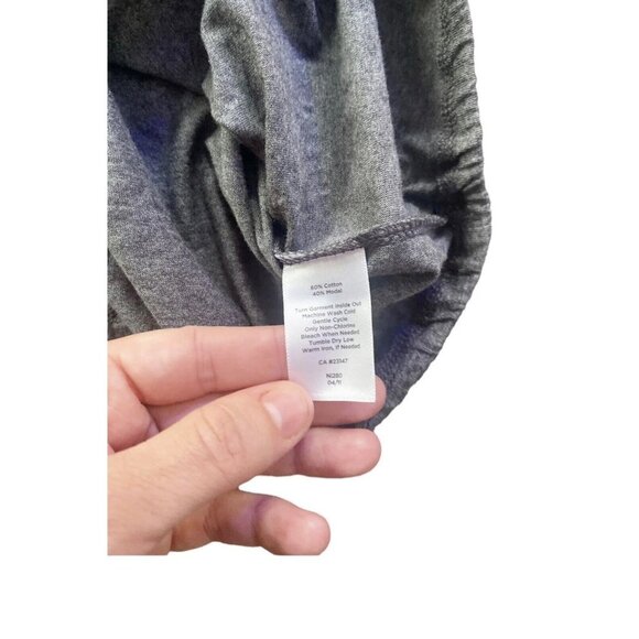 Talbots Womens Gray Sparkle Polka Dot Blouse Size Small P Petites Elastic Bottom - Picture 6 of 9